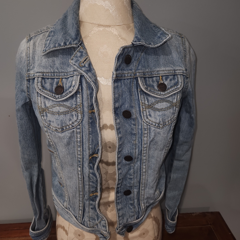 Abercrombie And Fitch Blue Jean Jacket. Women Size Small Y2k